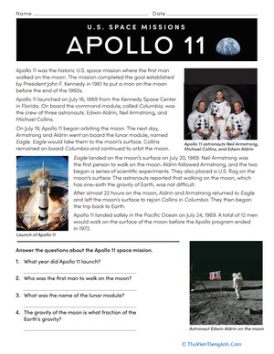 U.S. Space Missions: Apollo 11