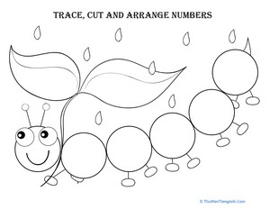 Trace, Cut and Arrange Numbers 1