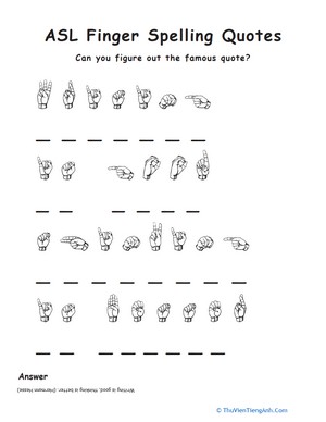 ASL Finger Spelling