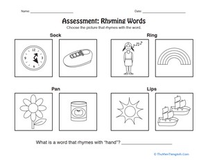 Assessment: Rhyming Words