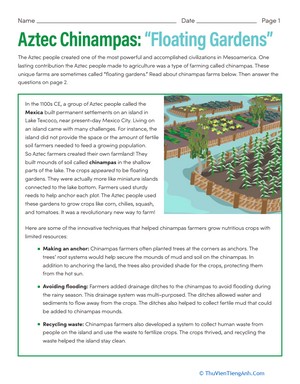 Aztec Chinampas: “Floating Gardens”