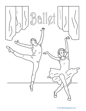 Ballet Coloring Sheet