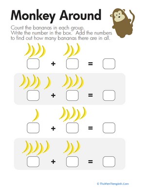 Monkey Math: Add the Bananas