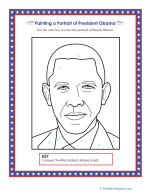Barack Obama Coloring Page