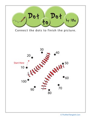 Baseball Dot-to-Dot