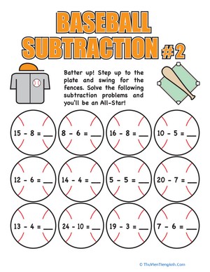 Baseball Subtraction #2
