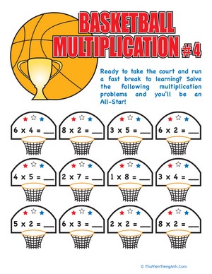 Basketball Multiplication #4