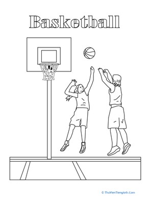 Basketball Coloring Sheet