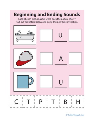 Beginning and Ending Sounds 3