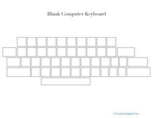 Blank Computer Keyboard