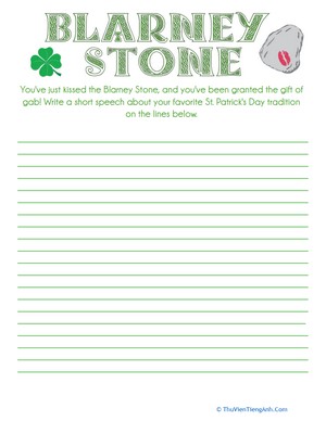 Blarney Stone Writing Prompt