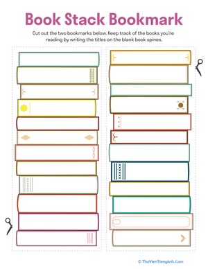 Book Stack Bookmark