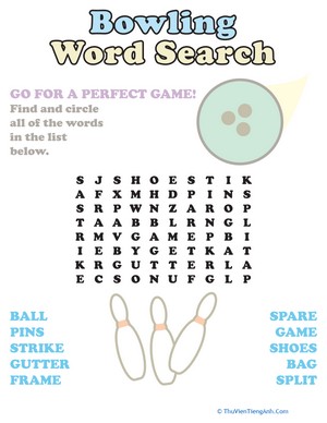 Bowling Word Search