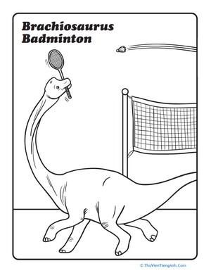 Brachiosaurus Badminton
