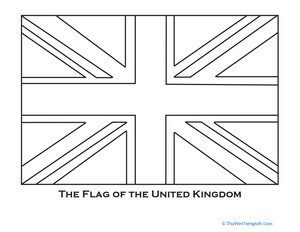 British Flag Coloring Page