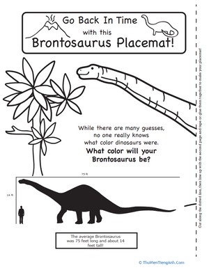 Brontosaurus Placemat
