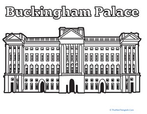 Buckingham Palace Coloring Page