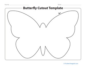 Butterfly Cutout Template