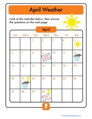 Calendar Challenge: April