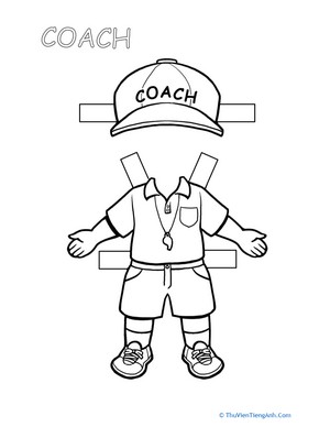 Coach Paper Doll