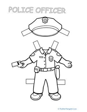 Police Paper Doll