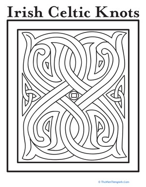 Celtic Design Coloring Page