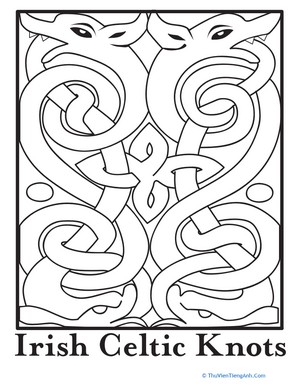 Celtic Knot Coloring Page