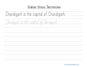 Chandigarh Cursive Practice