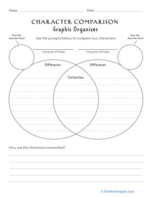 Character Comparison Graphic Organizer