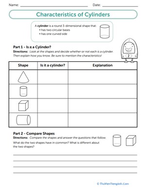 Characteristics of Cylinders