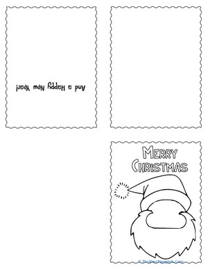 Draw a Santa Christmas Card