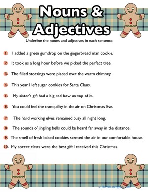 Christmas Nouns and Adjectives #4