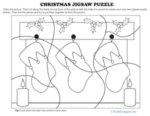Color a Christmas Puzzle