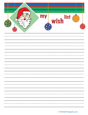 Christmas Wish List for Kids