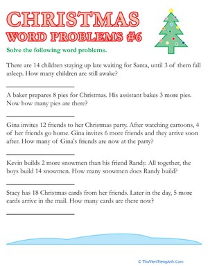 Christmas Word Problems #6