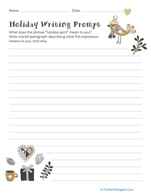 Holiday Writing Prompt