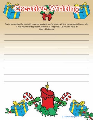 Christmas Gift Writing Prompt