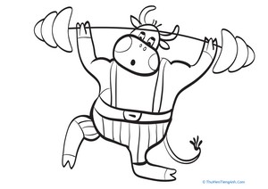 Ox Coloring Page