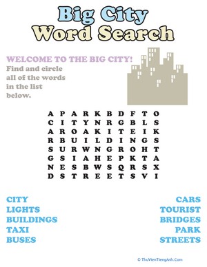 City Word Search
