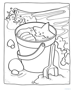 Sand Pail Coloring Page