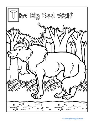 Color the Big Bad Wolf