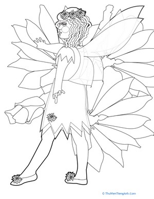Fairy Coloring Picture