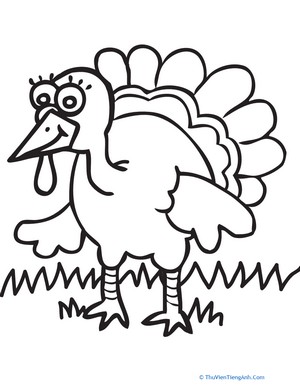 Color the Bright-Eyed Turkey
