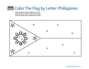 World Flags Coloring Page: Philippines