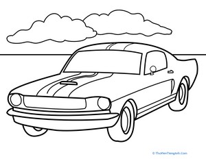 Mustang Coloring page