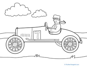 Color the Car: Old-Fashioned Car