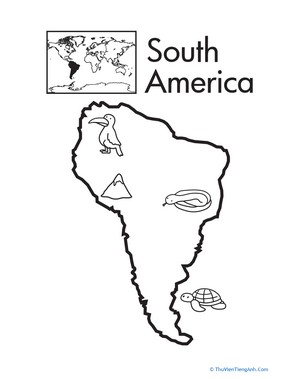 Color the Continents: South America