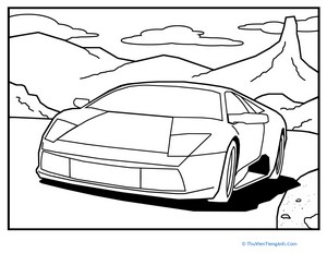 Color the Cool Sports Car