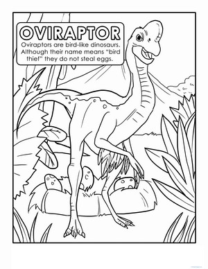 Color the Dinosaur: Oviraptor