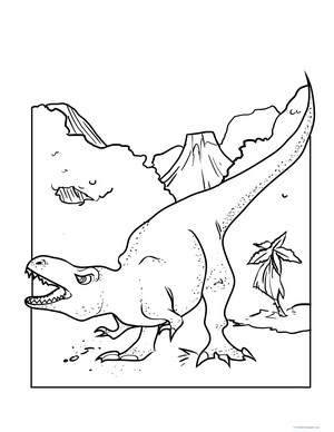 Color the Dinosaur: Tyrannosaurus Rex